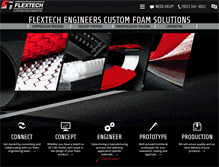 Tablet Screenshot of flextechfoam.com